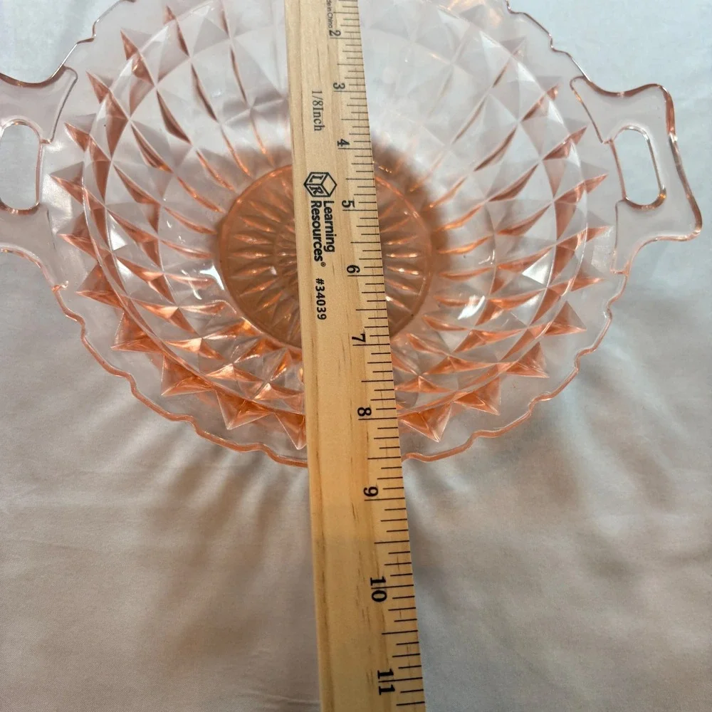 Indiana Glass Miss America Pink Depression Glass Serving Bowl 10